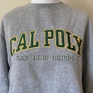 College Sweatshirt Cal Poly Vintage Jansport Large